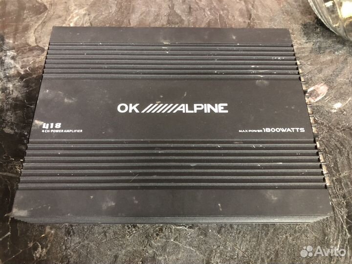 Усилитель alpine 1800 мощности звука для колонок