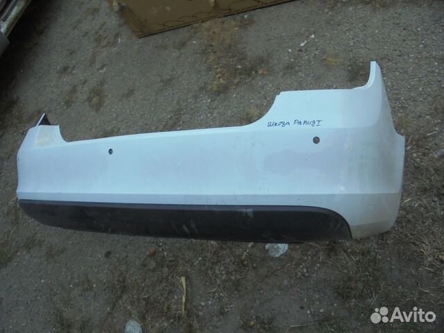 Бампер задний Skoda Rapid 12-20г