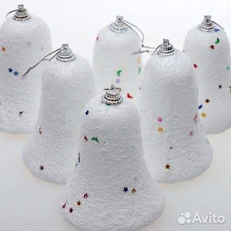 Елочные игрушки «Снежный колокольчик»