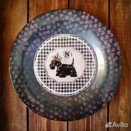 Тарелка декоративная настенная ручной работы