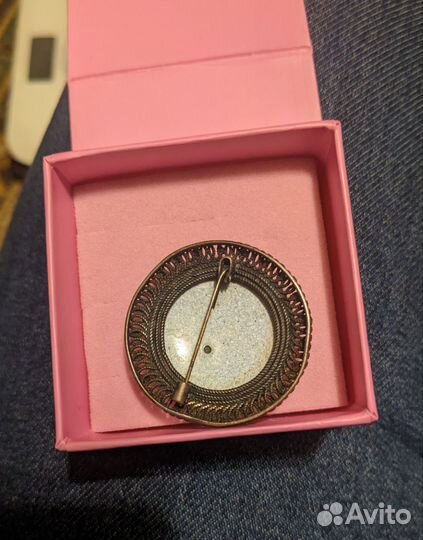 Брошь винтаж в подарочной коробке