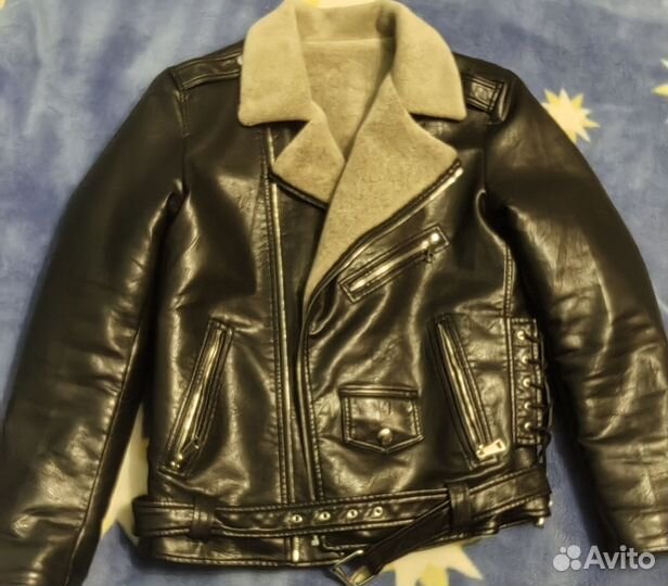 Кожаная куртка мужская 48 размер