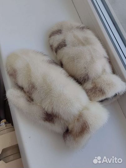 Варежки норковые