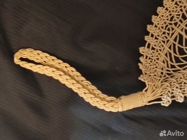 Мочалка для бани макраме