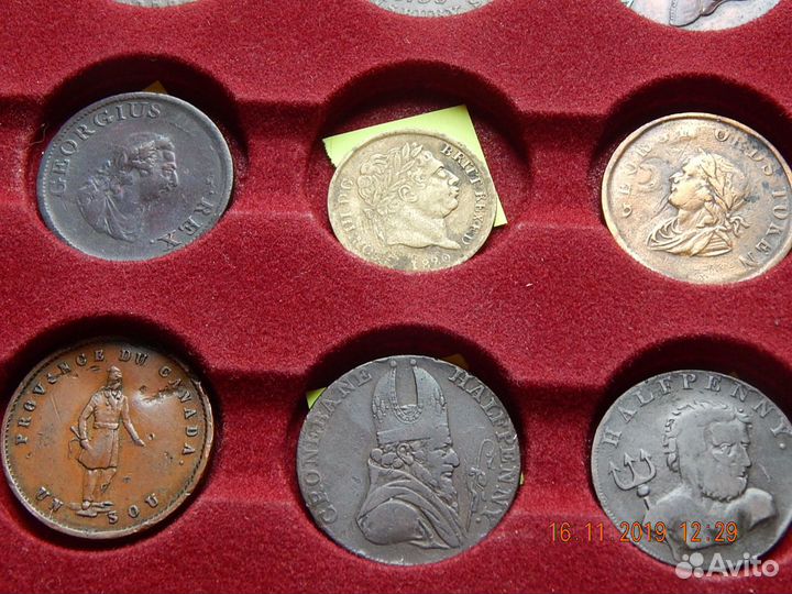 Коллекция токенов Великобритании 18 век