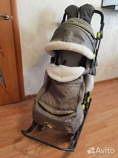 Детские санки коляска nika Kids