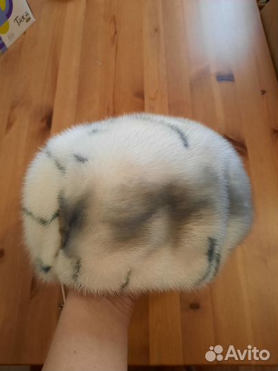 Берет женский норковый мягкий