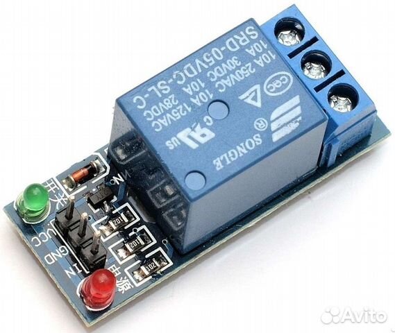 Одноканальный релейный модуль Arduino (ардуино) купить в Москве ...