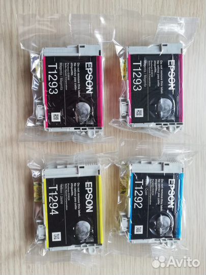 Картриджи Epson T1294,T1292 оригинал