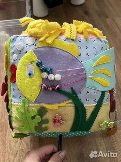 Развивающий кубик мягкий