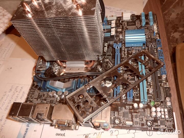 Комплект мать проц + вентилятор