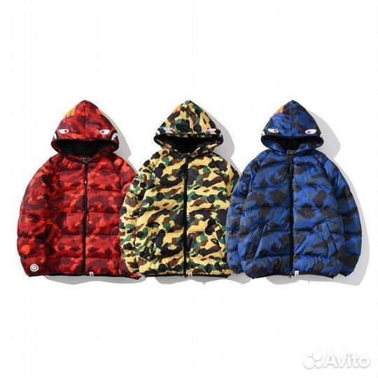 Куртка зимняя Bape красная