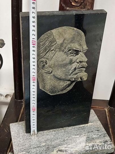 Обелиск. Ленин. Мрамор. Винтаж