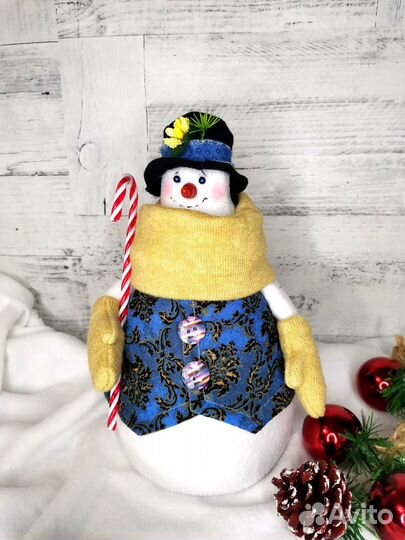 Снеговик интерьерная игрушка