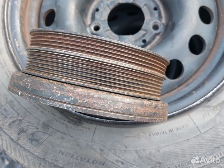 Шкив коленвала бмв м57