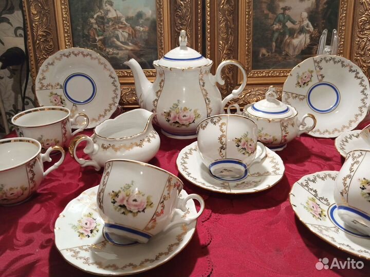 Винтаж. Сервиз чайный. czecho. Чехословакия