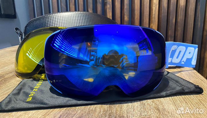 Маска Copozz для вело/мото/сноуборда + доп. линза