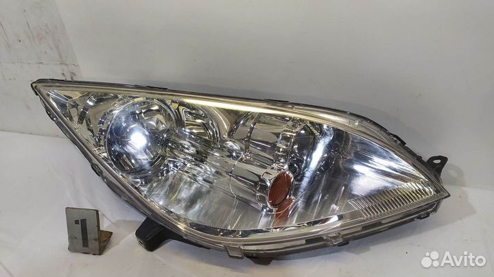 Фара mitsubishi P2970 R Colt Z2 A 02-08 хром