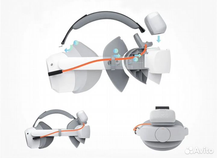 Крепление BoboVR M2+ для VR очков c аккумулятором