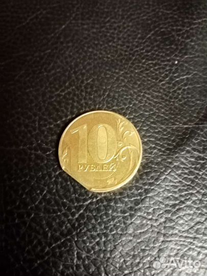 Монета.брак.край листа