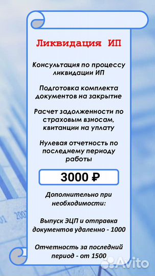 Бухгалтер для ип и ооо, отчетность, 3-ндфл