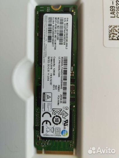 128 гб SSD M.2 накопитель Samsung PM961