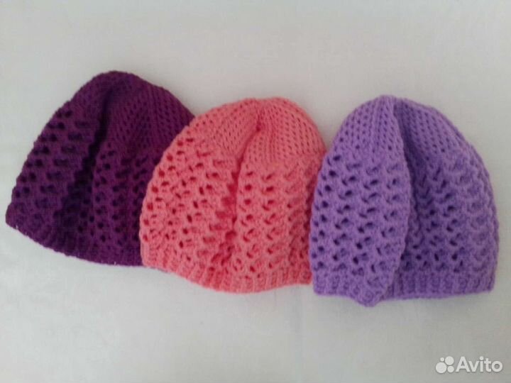 Берет/шапка сетка-узор