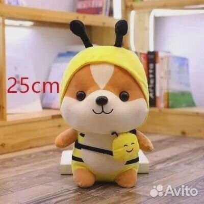 Мягкая игрушка корги в костюме новая