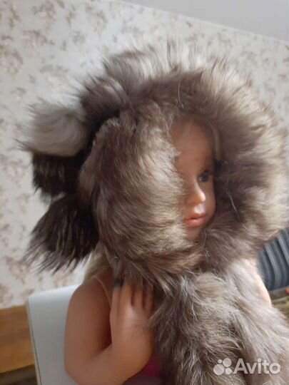 Меховая шапка для девочки