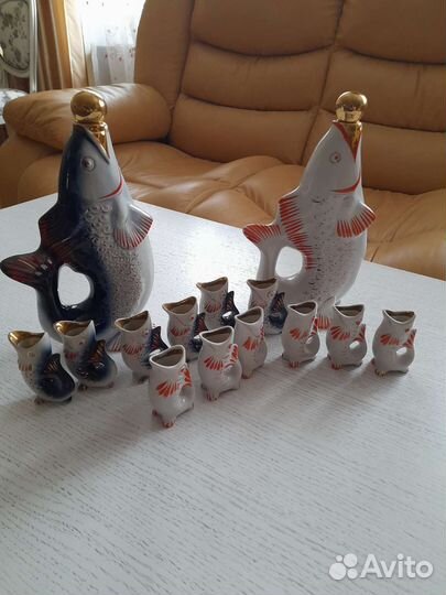 Сервиз советский рыбки