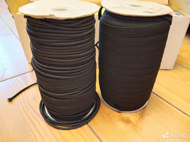 Шляпная резинка, резинка плетёная продежная