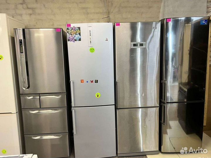 Холодильник б/у двухкамерный с гарантией год