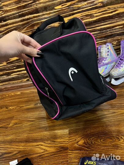 Сумка для роликов и коньков и наколенники