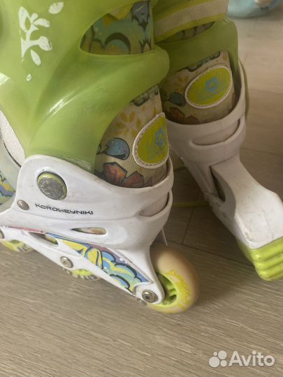 Роликовые коньки детские раздвижные 30 33