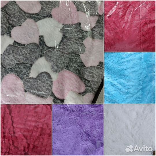 Плед пушистый травка в наличии