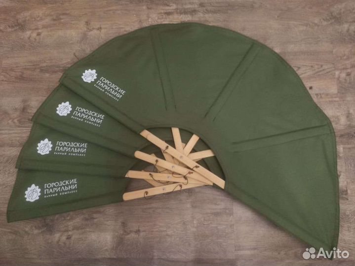 Все для бани (веера, матрасы,валики, шапки)