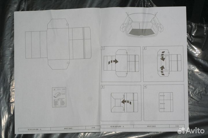 Защитный коврик багажника рено меган 4 хетчбек