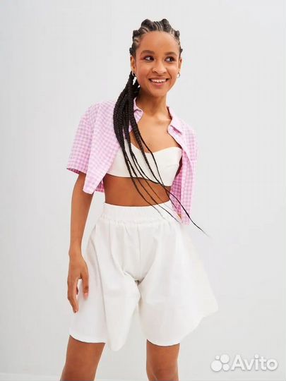 Шорты оверсайз женские спортивные юбка-шорты