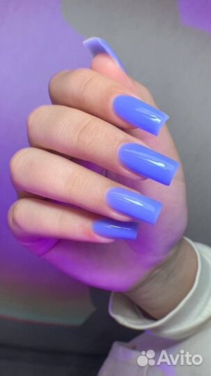 Маникюр гель лак наращивание