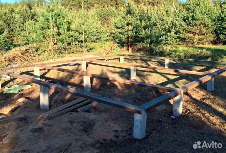 Бетонные и винтовые сваи