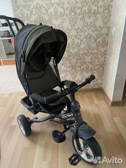 Велосипед коляска с ручкой