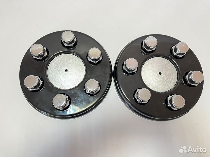Колпаки на газель черные + хром колпачки + заглушк