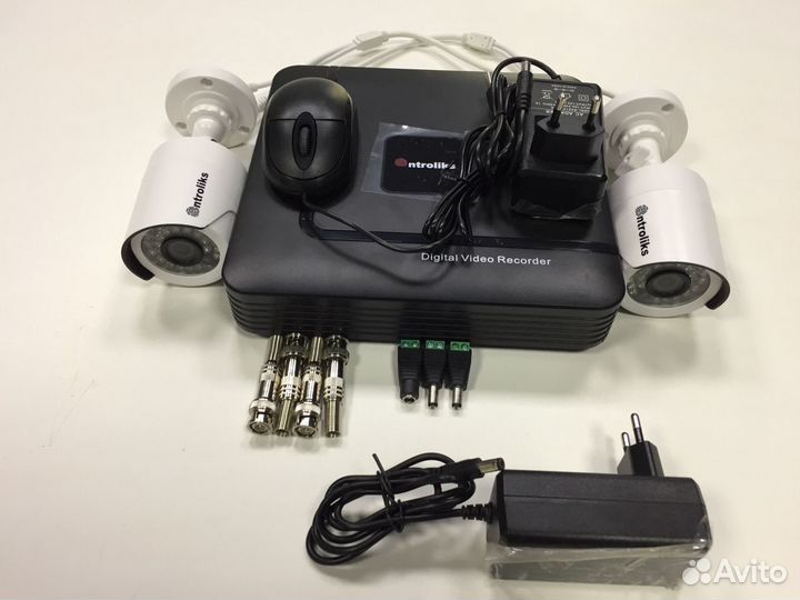 Видеонаблюдение. 2 камеры AHD 2м.п Комплект