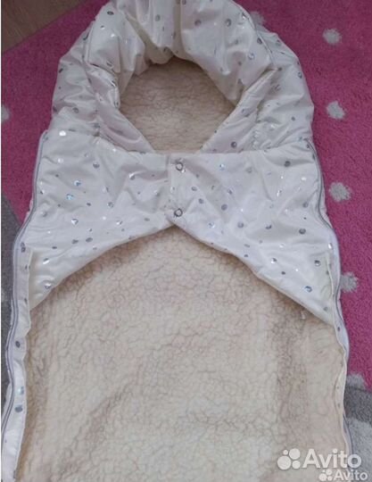 Конверт теплый на овчине и кокон на выписку