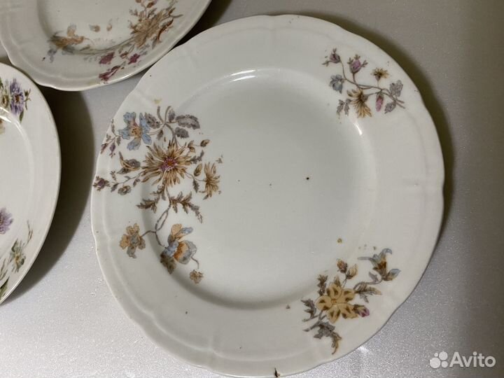 Антикварные тарелки 3 штуки