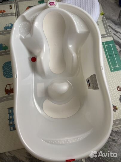 Ванночка для купания с горкой и термометром