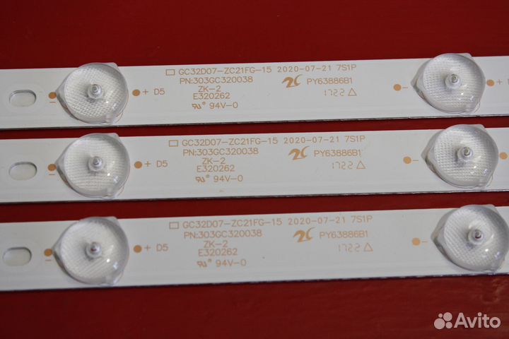 166 LED Подсветка GC32D07-ZC21FG-15 TV 32