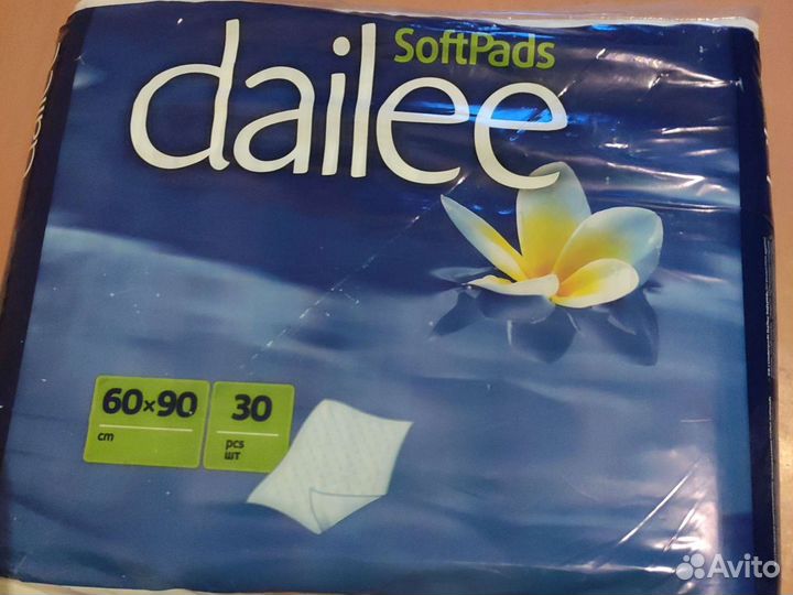 Пеленки одноразовые 60х90 30 штук