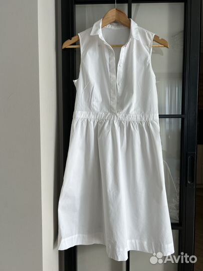 Платье-рубашка летнее белое