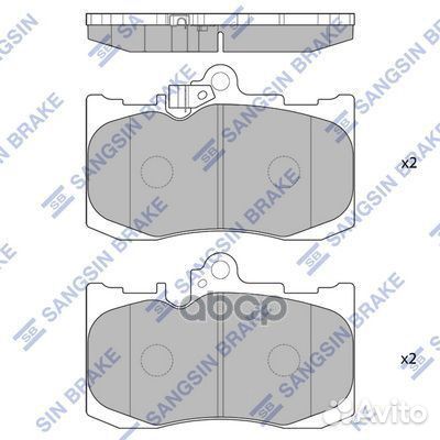 SP1773 колодки дисковые передние Lexus GS 450